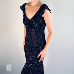 Vintage Collette Dinnigan Polka Dot Dress bias cut